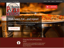 Tablet Screenshot of bostonpizzatours.com